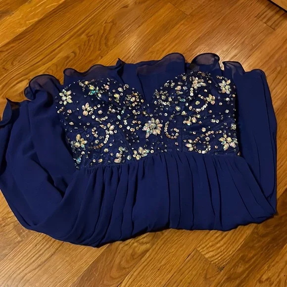 B.Darlin Strapless Dress Size 7/8 - Picture 8 of 12